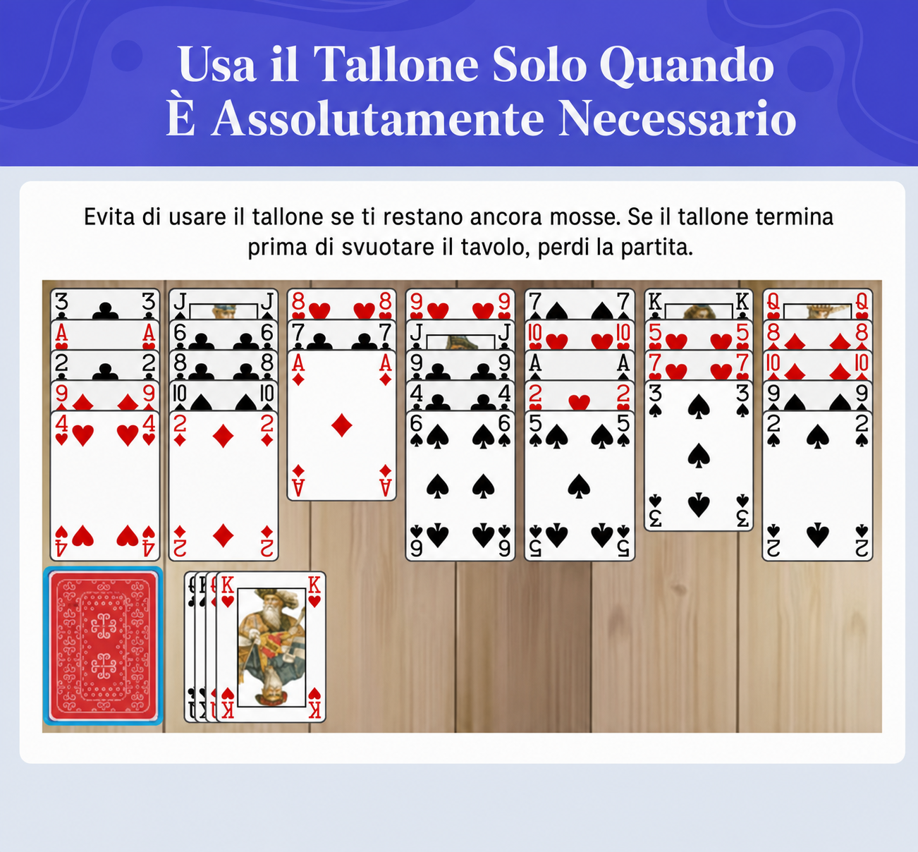 usa il tallone solo quando è assolutamente necessario