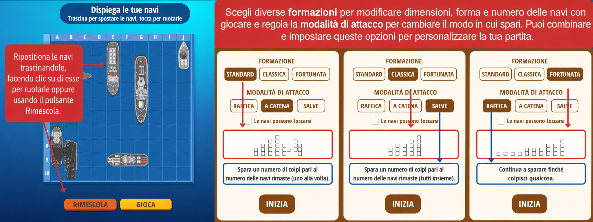 Configurazione di Sea Battle